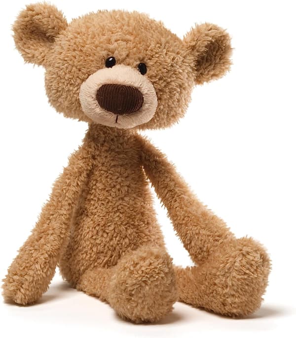 Fuzzy Teddy Bear, Premium Fyldt Dyr Yellow