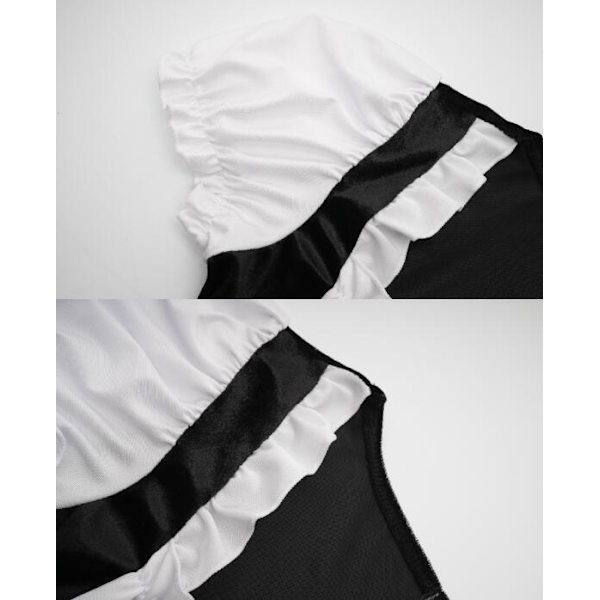 Damkläder Oktoberfest Snörning Rutiga Uniform Black M