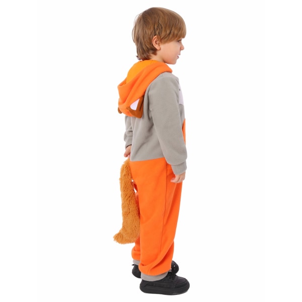 Barnens Onesie-dräkter Djur Cosplay för Pojkar Flickor Halloween Varma Plysch XL