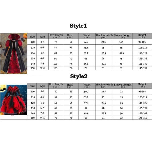 Halloween-kostume til piger - Hexe Style2 150CM