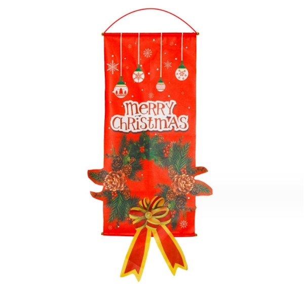Glædelig Jul Hængende Banner, Festlig Dør, Vindue og Væghæng Style2