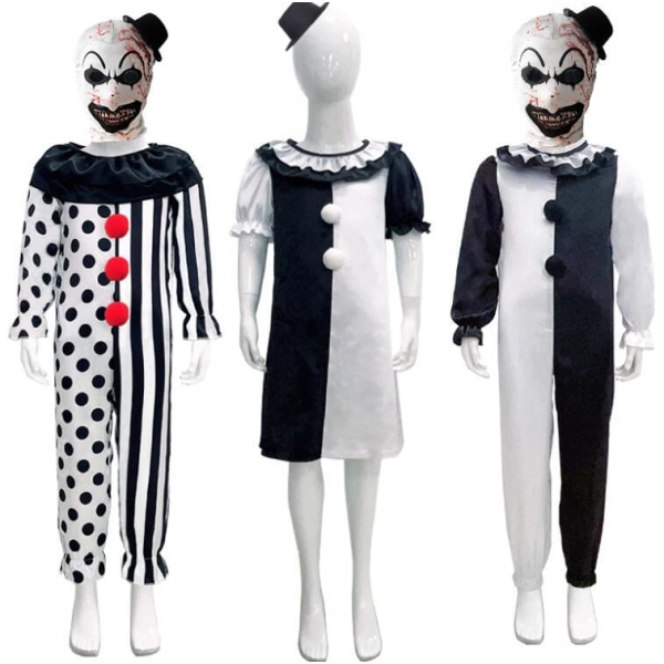 Halloween Barnkostym för Barn - Clowndräkt Style2 130