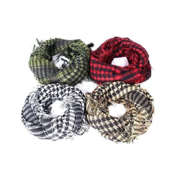Tactical Desert Scarf, halsduk black white