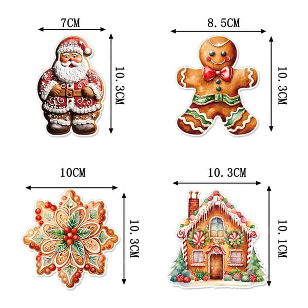 12 st Pepparkakskakorna Juldekoration för Träd