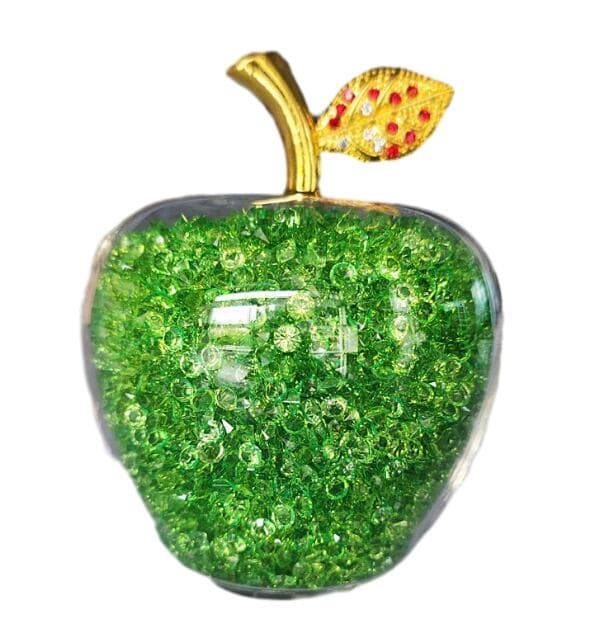 Julgranskulor i Resin med Diamant-Effekt Green