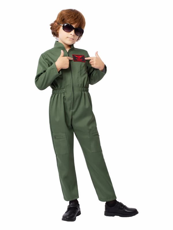 Maverick Flydrakt Pilotkostyme Gutt Cosplay M