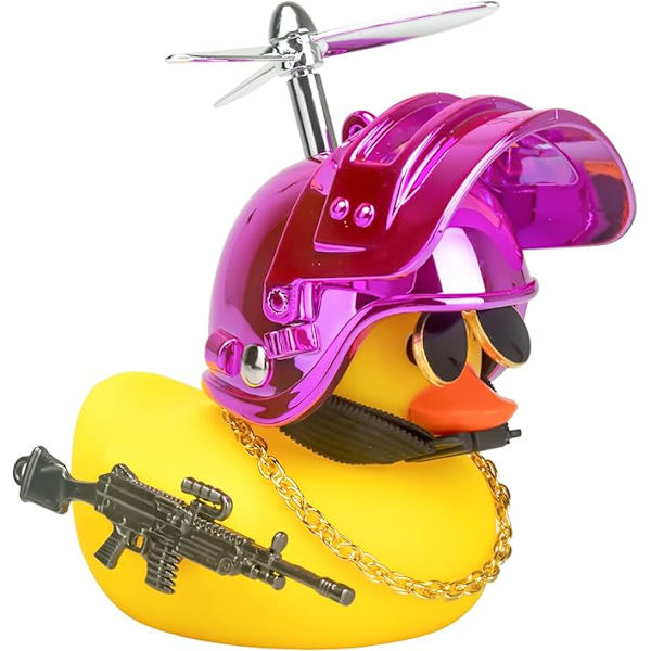 Gummi Anka Bil Prydnader Cool Anka Bil Instrumentbräda Dekorationer Pink