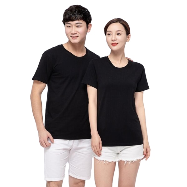 Anpassade T-shirts för män/kvinnor Designa din egen skjorta BLACK L