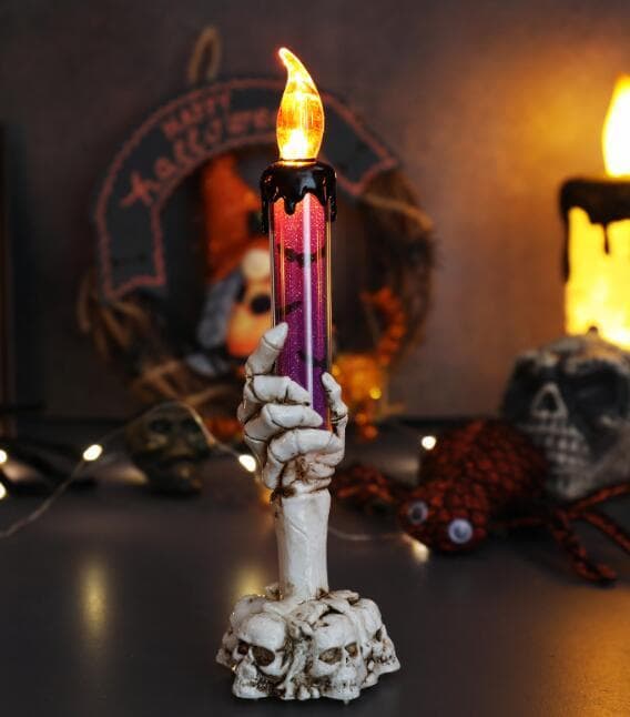 3 st Halloween Simulerade Ljus med Flamma 3PCS
