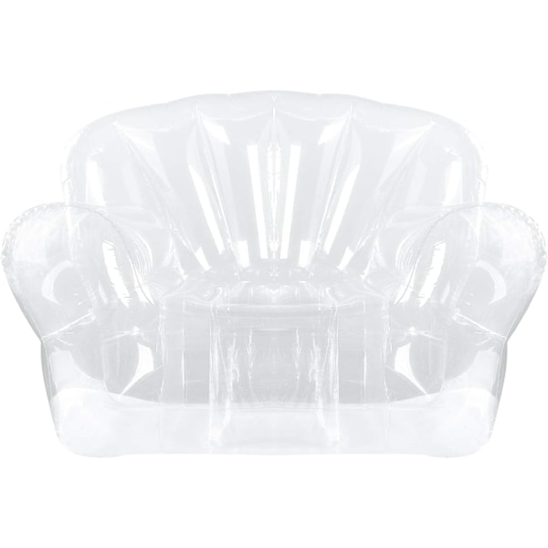 Oppustelig Stol Transparent Klar Blæs Op Sofa Sæde