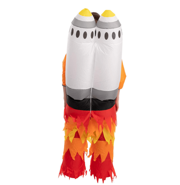 Jet Pack Astronaut uppblåsbar kostym med raketer blue