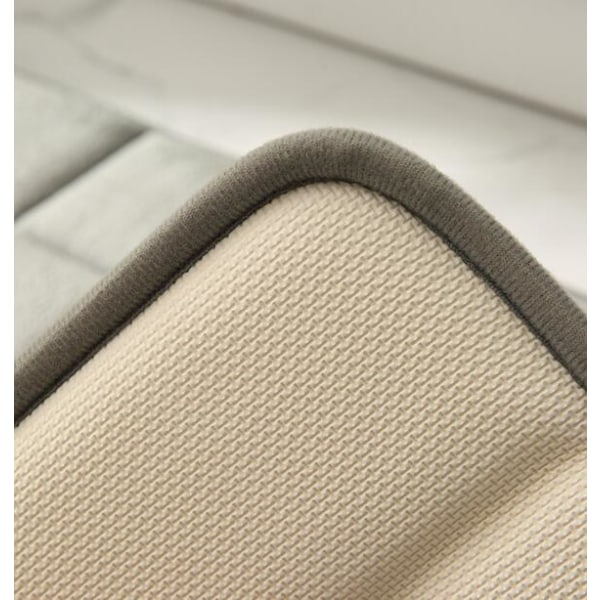 Superabsorberende Hurtigtørrende Badeværelsessvamp Gulvmåtte Gray 50*80CM