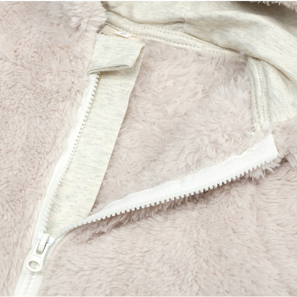Jumpsuit med huva i fleece för nyfödd grey 12 M
