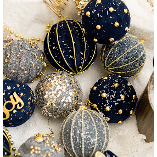 Julgran Julboll prydnader blue