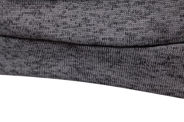 Herrar Turtleneck Knapp-Ner Långstickad Tröja Dark Gray S