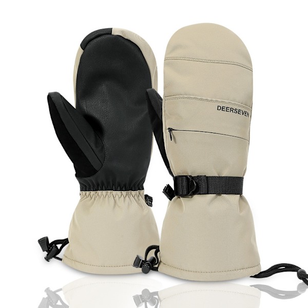 Vinterskidroppar för män & kvinnor - Snödroppar Kallt väder Khaki L