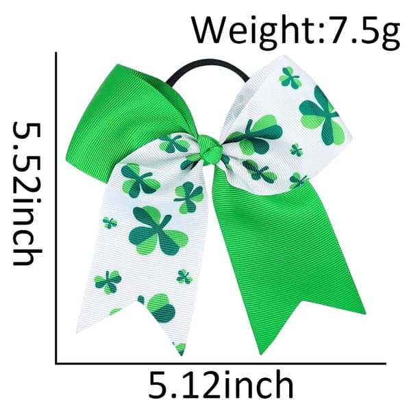 Kløver-sløyfer til jenter for St. Patricks Day - Hårtilbehør