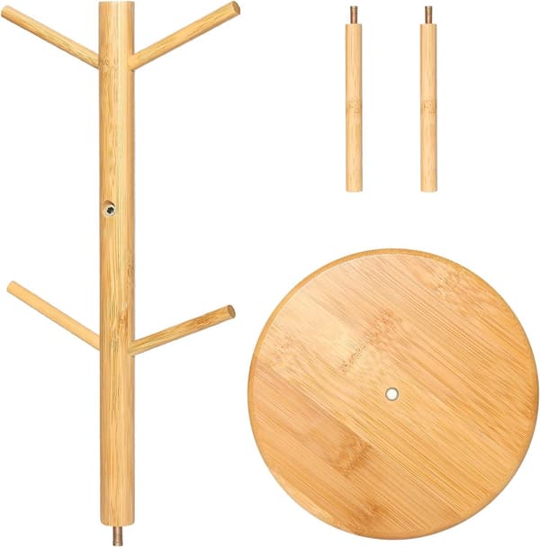 Kahvikupin pidikepuu 6 koukulla, pöytälevyyn 16*36CM