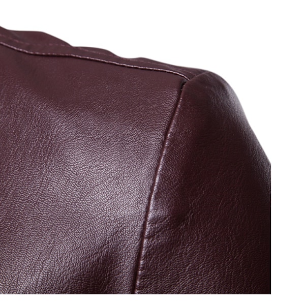 Casual läderjacka för män red 2XL