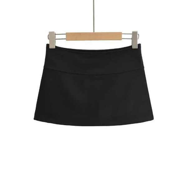 Damer casual delad fåll Mini Bodycon-kjol black S