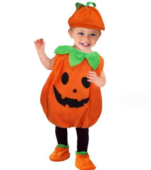 Halloween-lasten kurpitsaasu 110CM