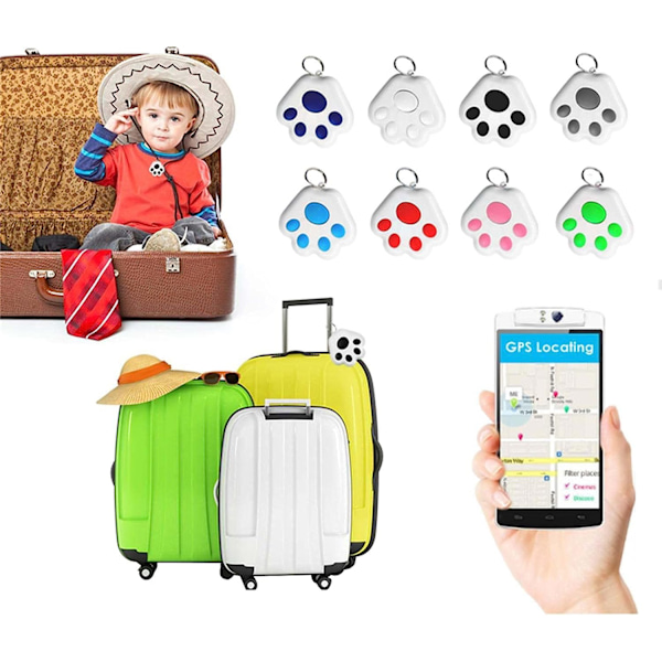 8Pack Key Finder, Bluetooth Tracker Item Locator med nyckelring
