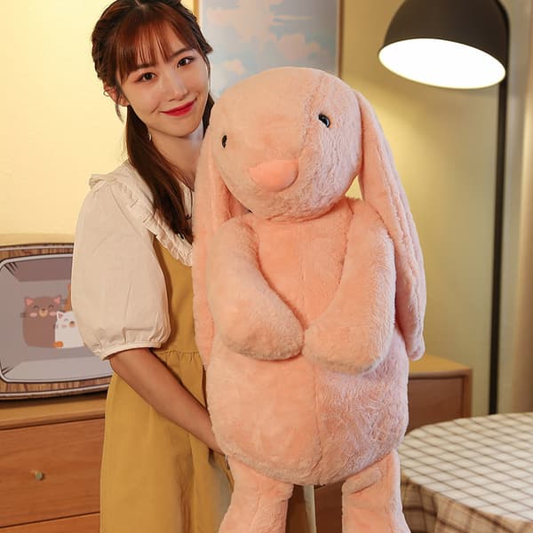 Long Ear Bunny Rabbit påsk tecknade leksaksdockor för barn white 35cm