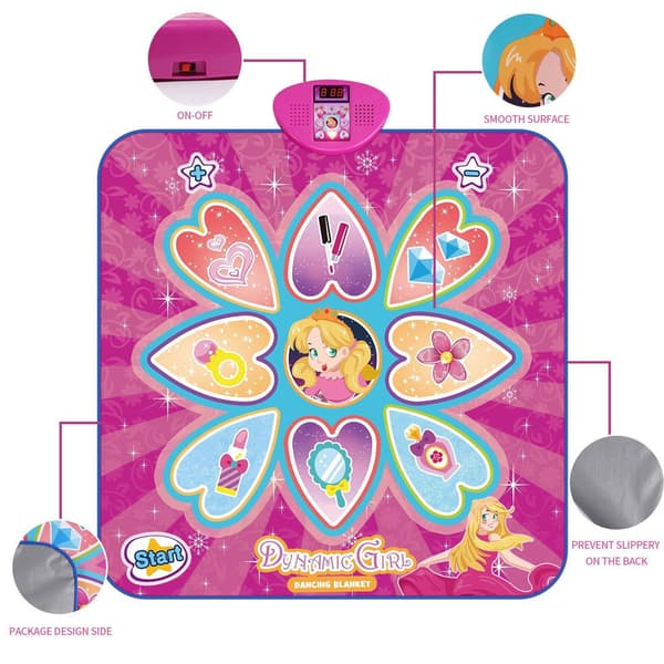 Dansematte, Danse Mixer Rhythme Step Spillmatte for Barn