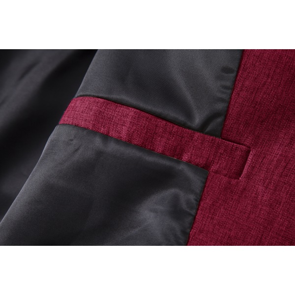 Slim Fit kavaj för män, lätt kostymjacka, 1 knapp red M