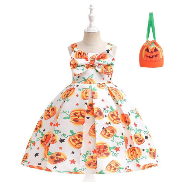 Jente Halloween Festbue Kids Prinsessekjole 120cm