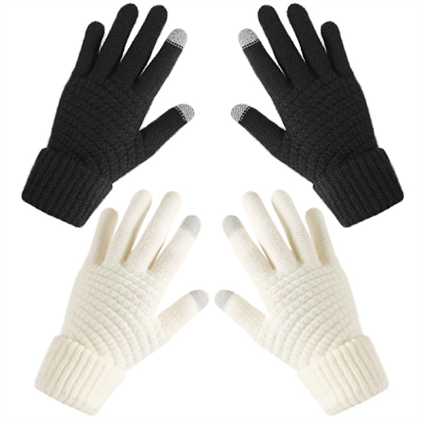Vinterhandskar för kvinnor - Touchscreen-handskar för kvinnor 2PCS#3