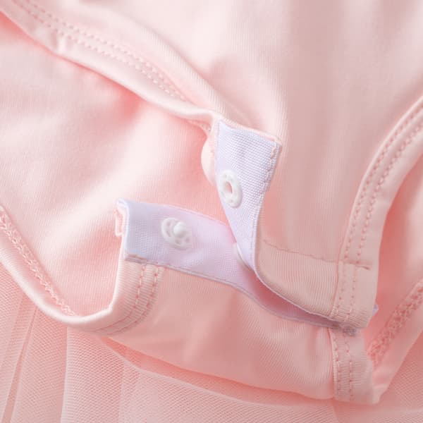 Flickande Ballet Tutu-klänning med Långärmad för Flickor Light Pink S