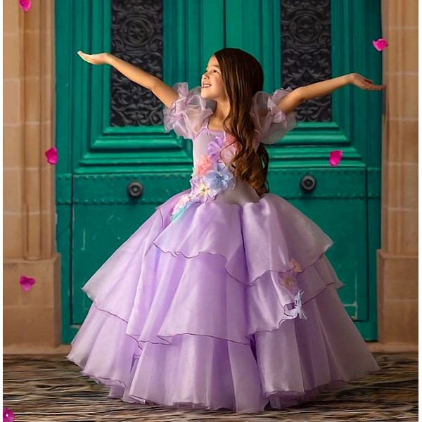 Prinsessklänningar för tjejer Halloween Fancy Party 140CM