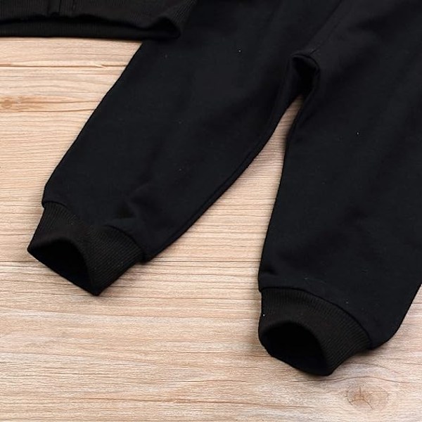 Halloween Kostume til Små Piger og Drenge - Sort Bat Hoodie 90cm