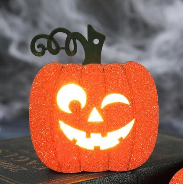 Halloween LED Træ Lysende Spøgelsesansigt Græskarlys Style 1