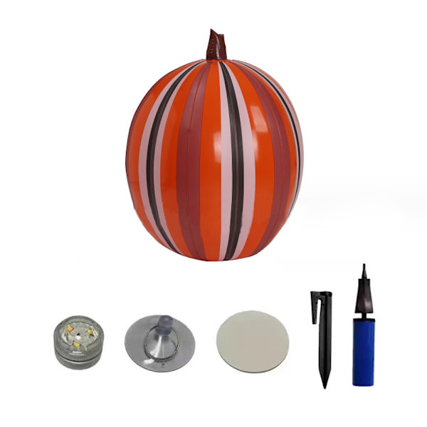 Halloween-Pumpun Ilmapallo LED-Lyhty Kurpitsa Valot Sisä- ja Ulkokäyttöön Stripe