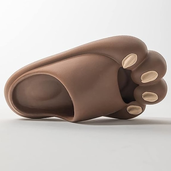 Kattenslabbsko - Søte, morsomme, komfortable og myke hjemmesko Brown Shoes Size 40-41