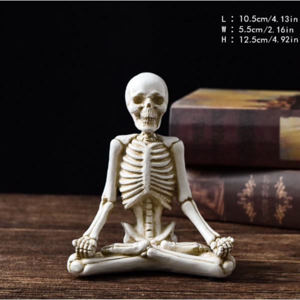 Skelett staty Halloween figurer style2