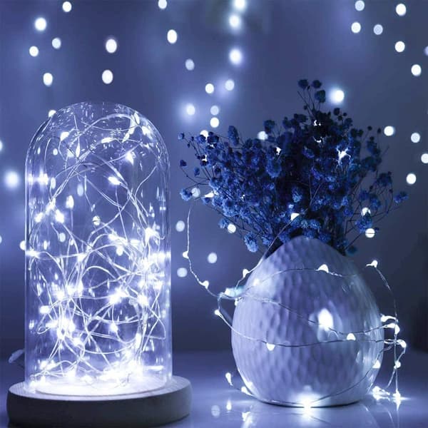 33FT 100 LED-valot 8 tilaa Halloween-oranssi White Light