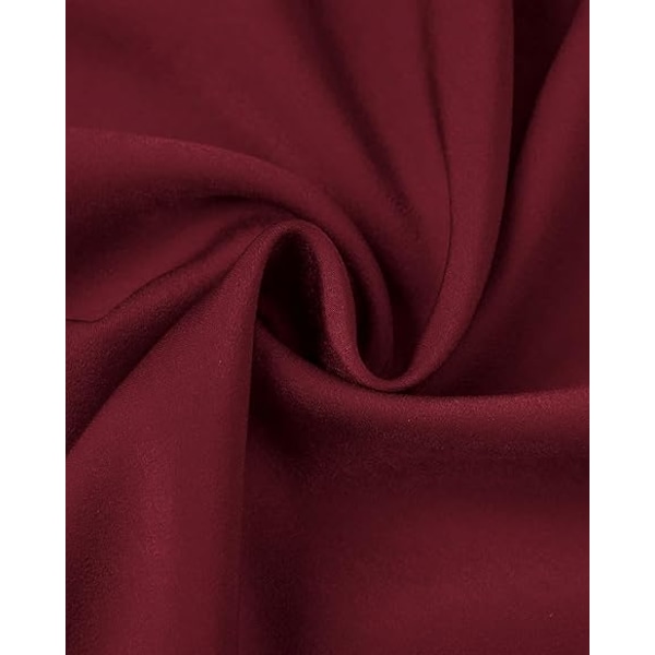 Elegant Dam Satin Silkeslen Kjol Hög Midja A-linjeformad Midikjol Brown M