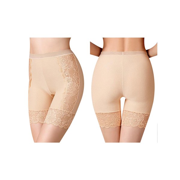 Slipshorts för under klänningar, dam, anti-skav underkläder Khaki L