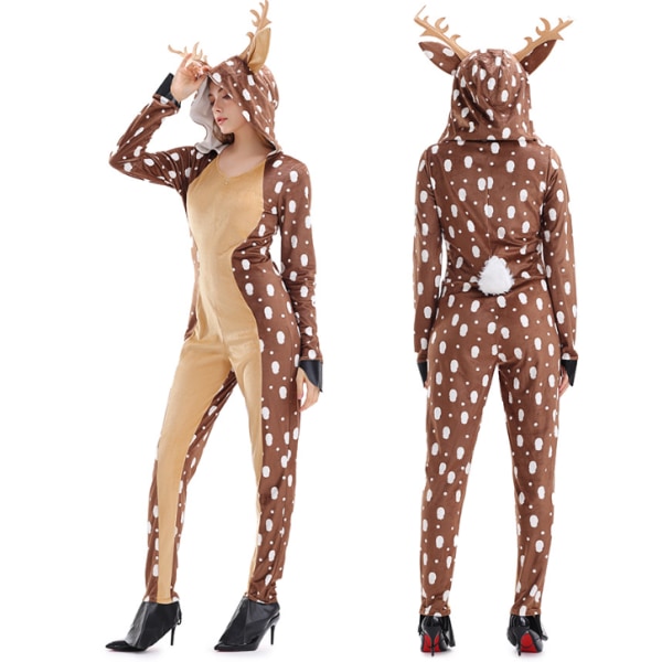 Animal Deer Onesie Cosplay Cosplay För Vuxen L