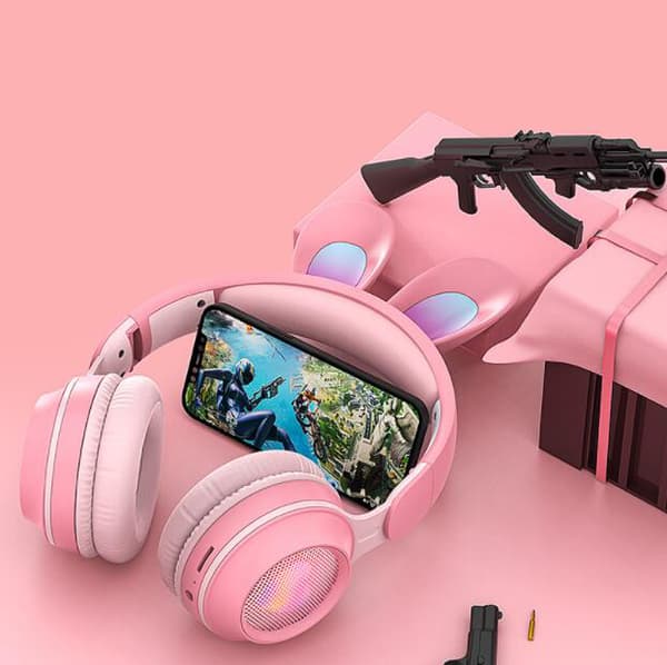 Trådlösa hörlurar Cute Ear Bluetooth -hörlurar green