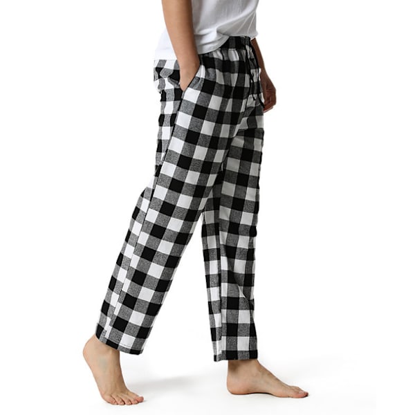 Supermjuka pyjamasbyxor i bomull för män black M