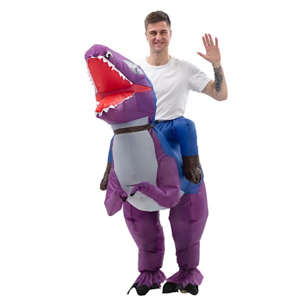 Uppblåsbar åktur för vuxna på dinosauriekostym