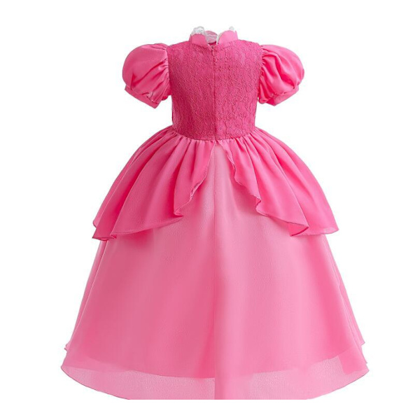 Rosa Prinsessklänningar för Barn Jul Cosplay Pink 100CM