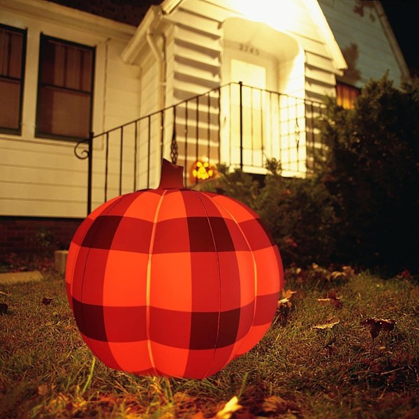 Halloween PVC Uppblåsbar Pumpa för Utomhus Dekorationer Style 3