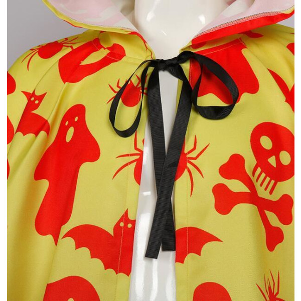 Unisex Halloween Trykt Kappe Hexe Kappe Yellow