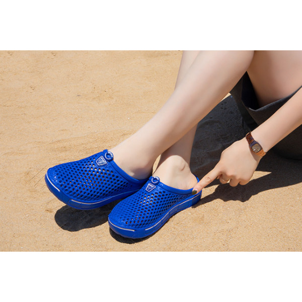 Unisex Clogs Skor Casual Tofflor Snabbtorkande sandaler Blue 45