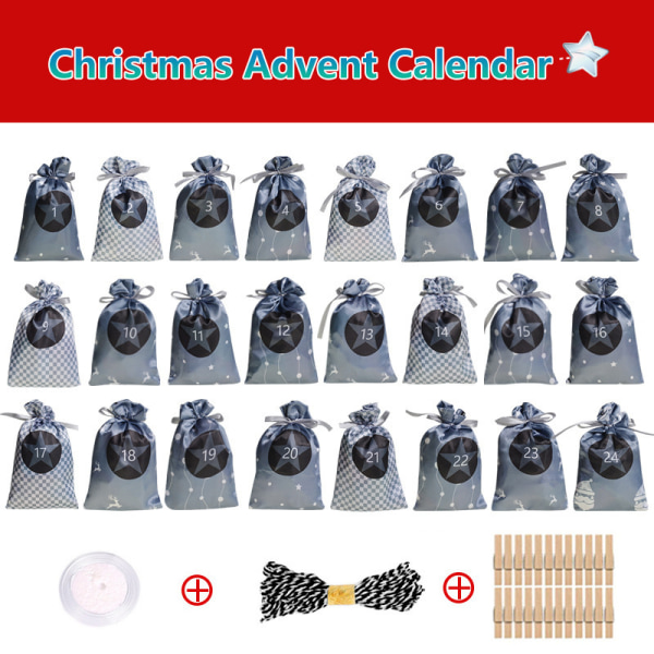 Adventskalender för Fyllning, 24 Adventskalendrar Style6